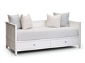 Divano letto - Legno - 205x99x86 cm - Bianco - Stile contemporaneo