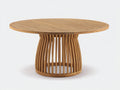 Tavolo da giardino - Teak - 122x122x75 cm - Marrone miele - Stile contemporaneo