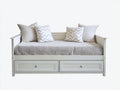 Divano letto - Legno - 205x98x85 cm - Bianco - Stile moderno
