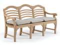 Panche da giardino - Rovere-Tessuto - 181x69x98 cm - Rovere sbiancato-Beige chiaro - Stile rustico