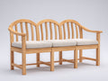 Panche da giardino - Rovere-Tessuto - 176x67x93 cm - Rovere chiaro-Avorio - Stile country