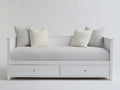 Divano letto - Legno - 202x95x82 cm - Bianco - Stile nordico