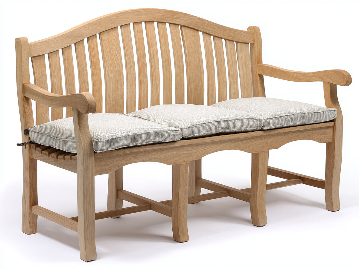 Panche da giardino - Rovere-Tessuto - 174x67x94 cm - Rovere naturale-Grigio beige - Stile classico